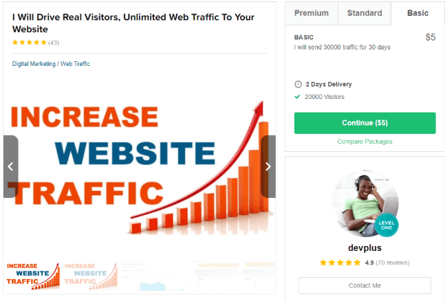 Fiver - Bot Traffic Fiver - Bot Traffic