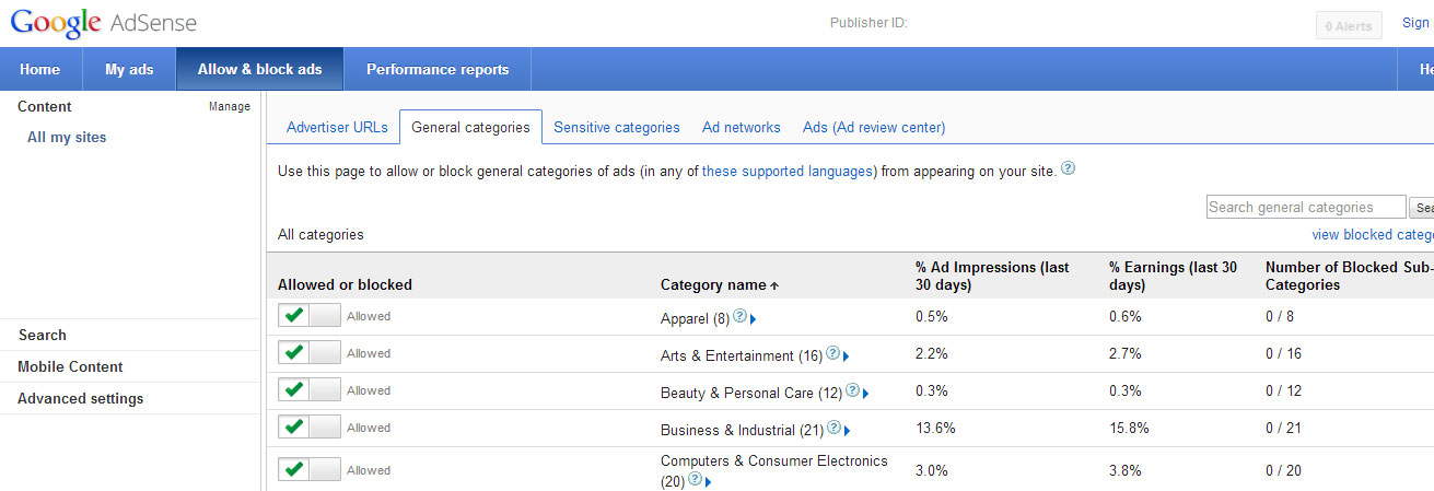 Target Specific Types of Ads