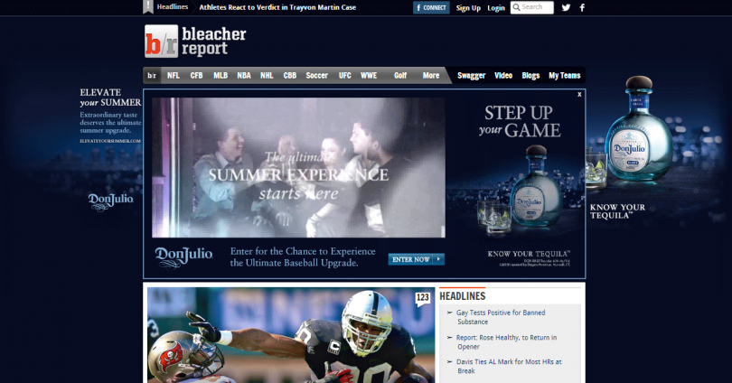 BleacherFinal skinned homepage