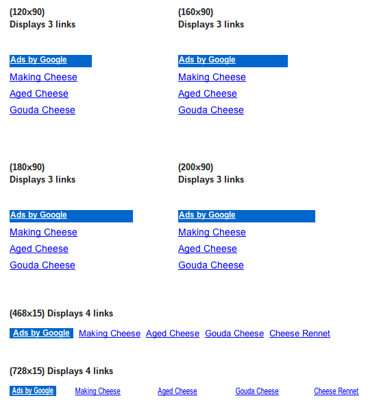 Link Unit Examples