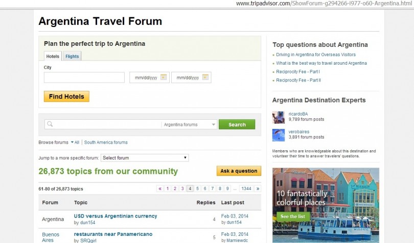 TripAdvisor.com Forum