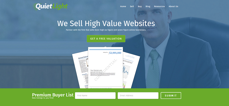 Quiet light brokerage - Website Brokers - monetizepros