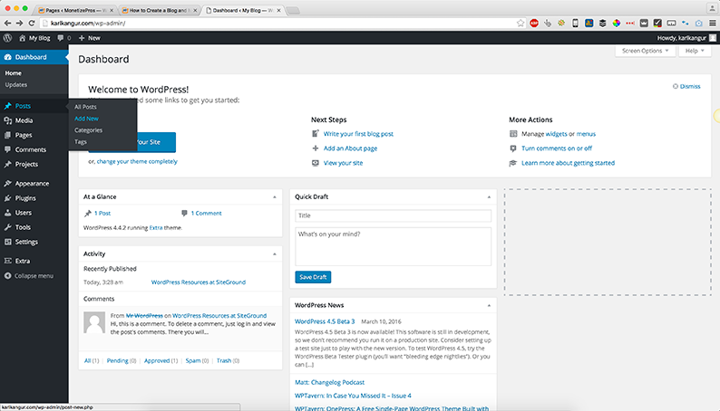 Adding-a-new-post-on-Wordpress