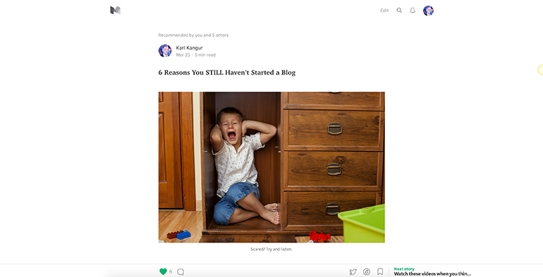 A Medium.com blog