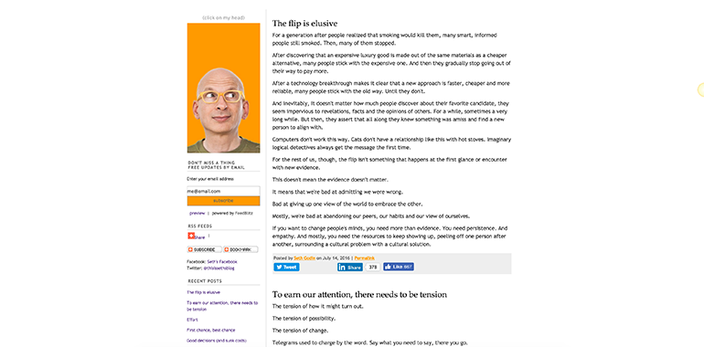Typepad blog example