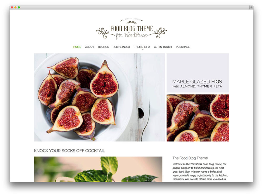 Best food blog wordpress theme