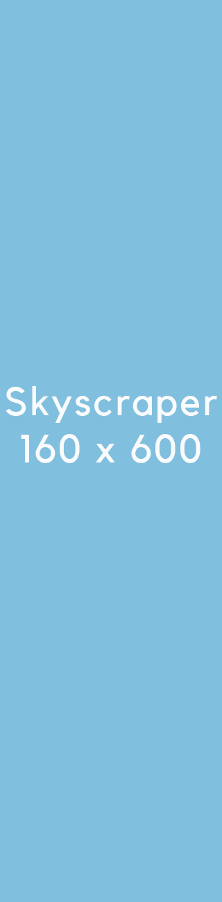 160x600 skyscraper