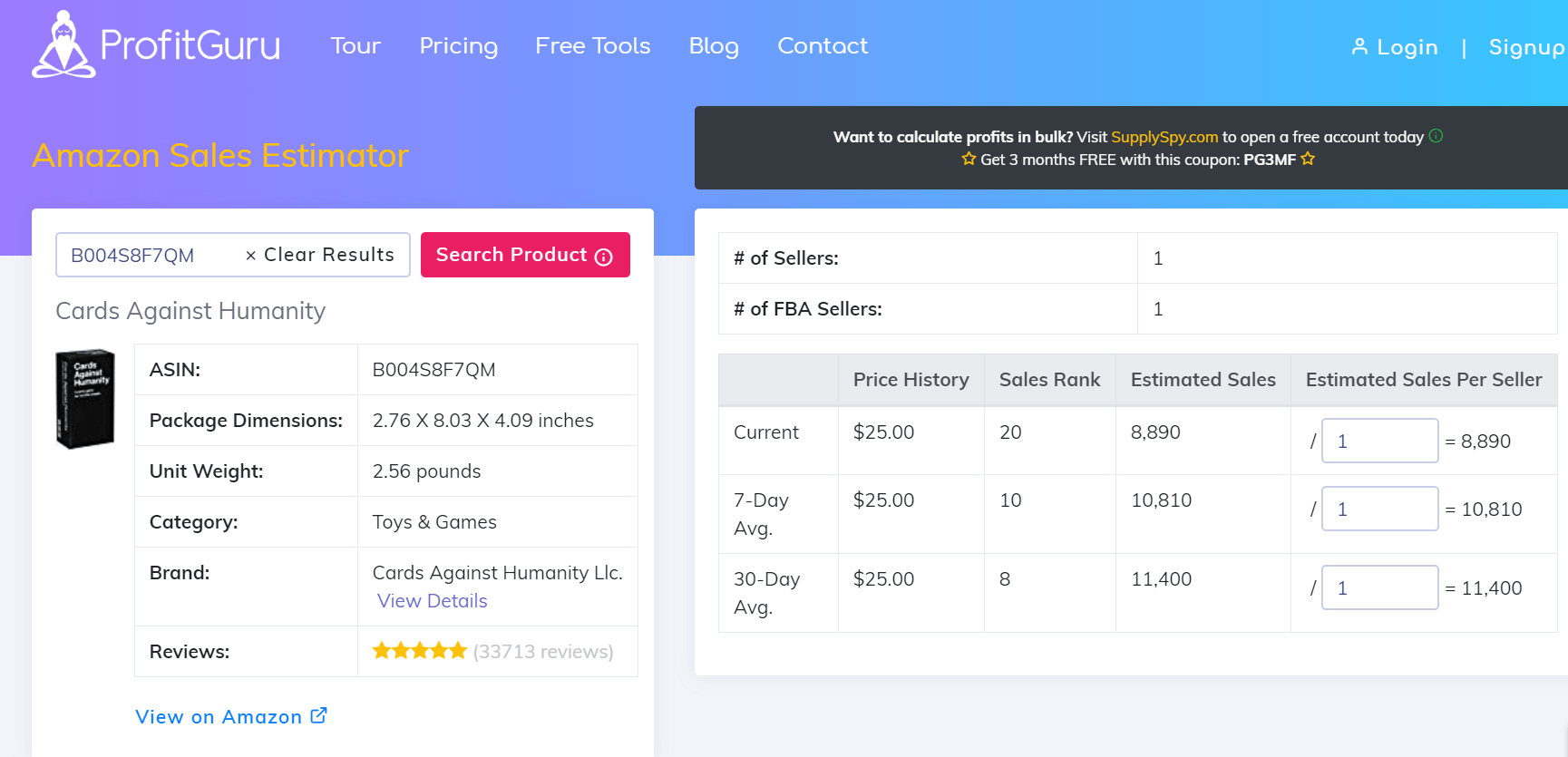 Amazon Sales Calculator Amazon Sales Calculator
