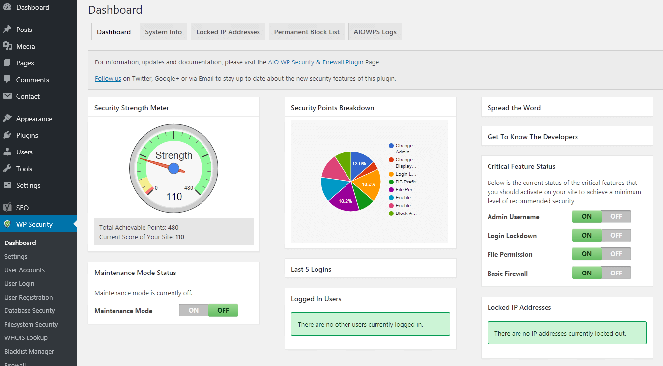 All in one WordPress Security Plugin All in one WordPress Security Plugin