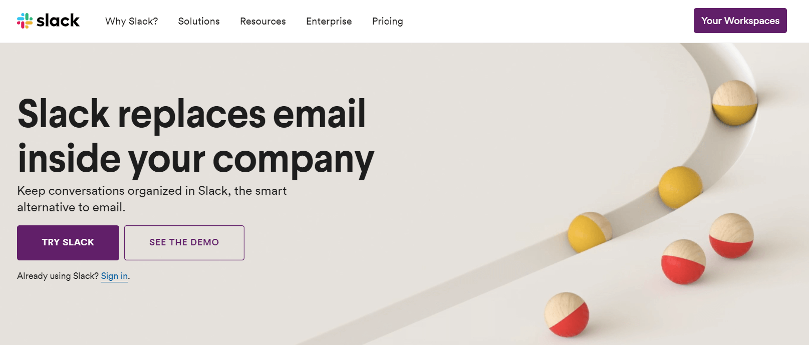 Slack Homepage