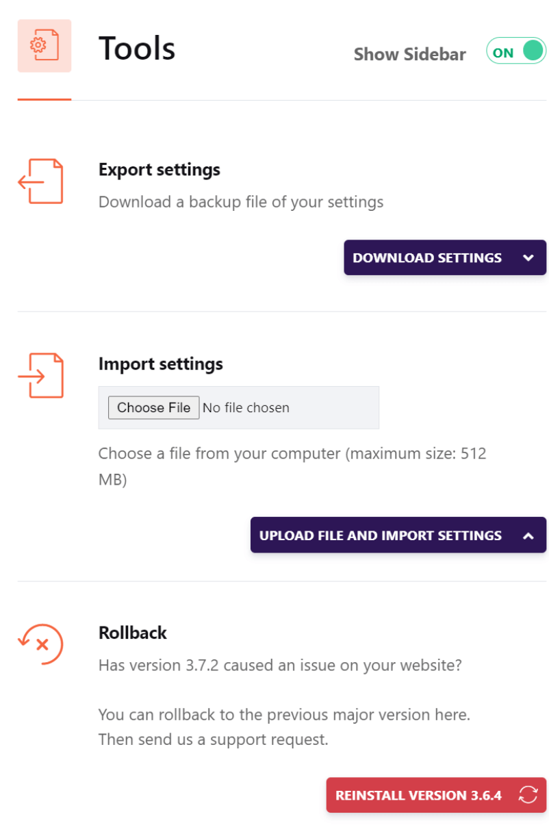 screenshot-docs.google.com-2020.10.07-00-12-26 (1) tools option in WP Rocket plugin